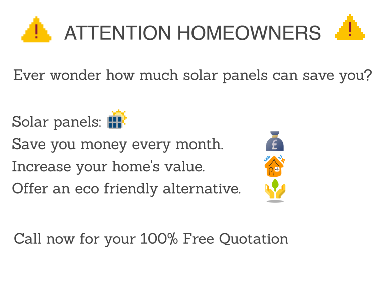 Get a Quote for Solar Panels.